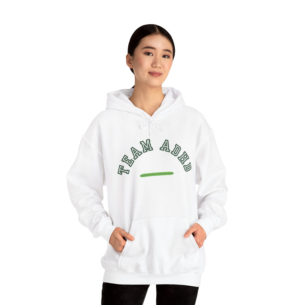 TEAM ADHD Hoodie (Green Accent)— Embrace Neurodiversity Collection