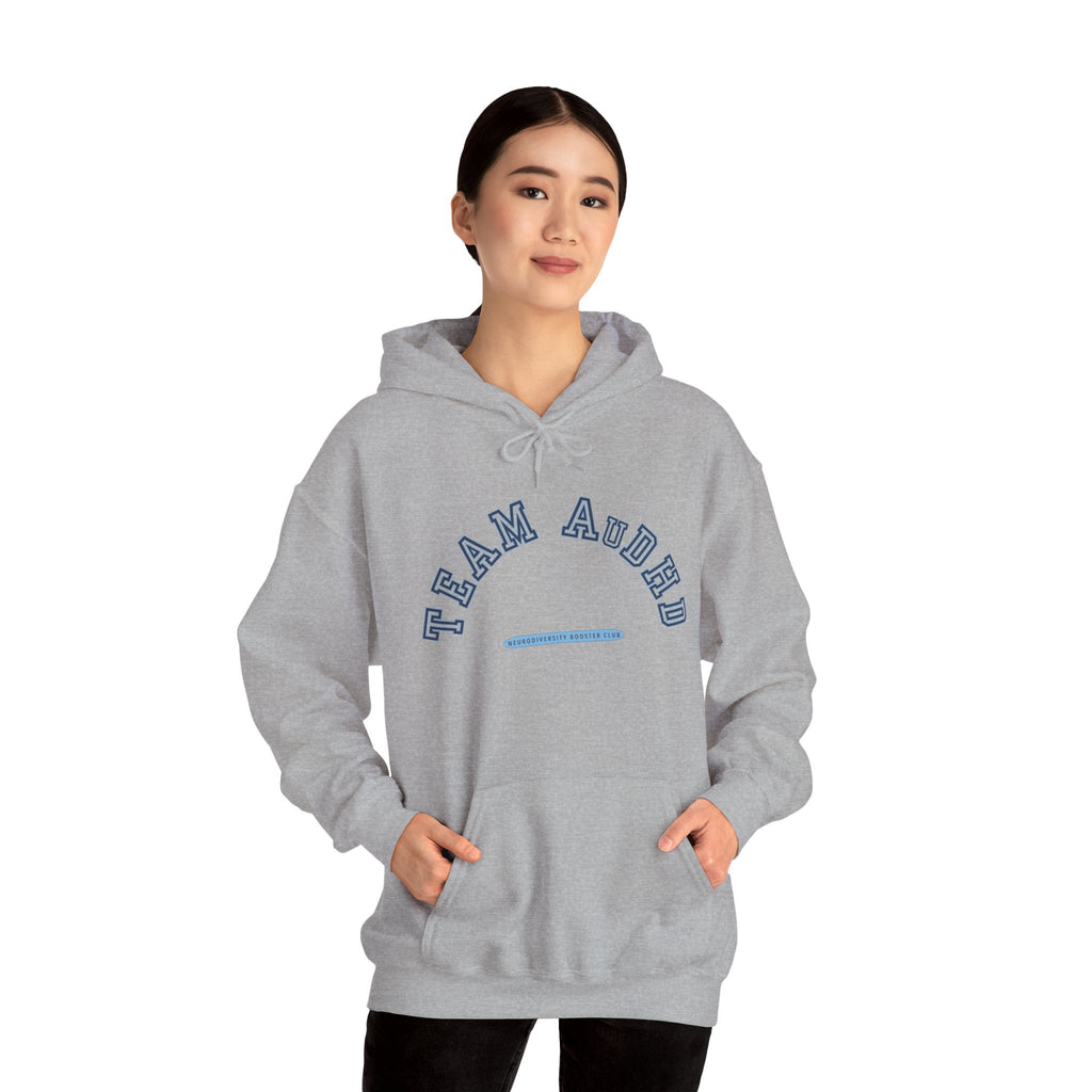 TEAM AuDHD Hoodie (Blue Accent) — Embrace Neurodiversity Collection