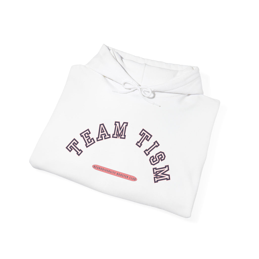 TEAM TISM Hoodie (Pink Accent)  — Embrace Neurodiversity Collection