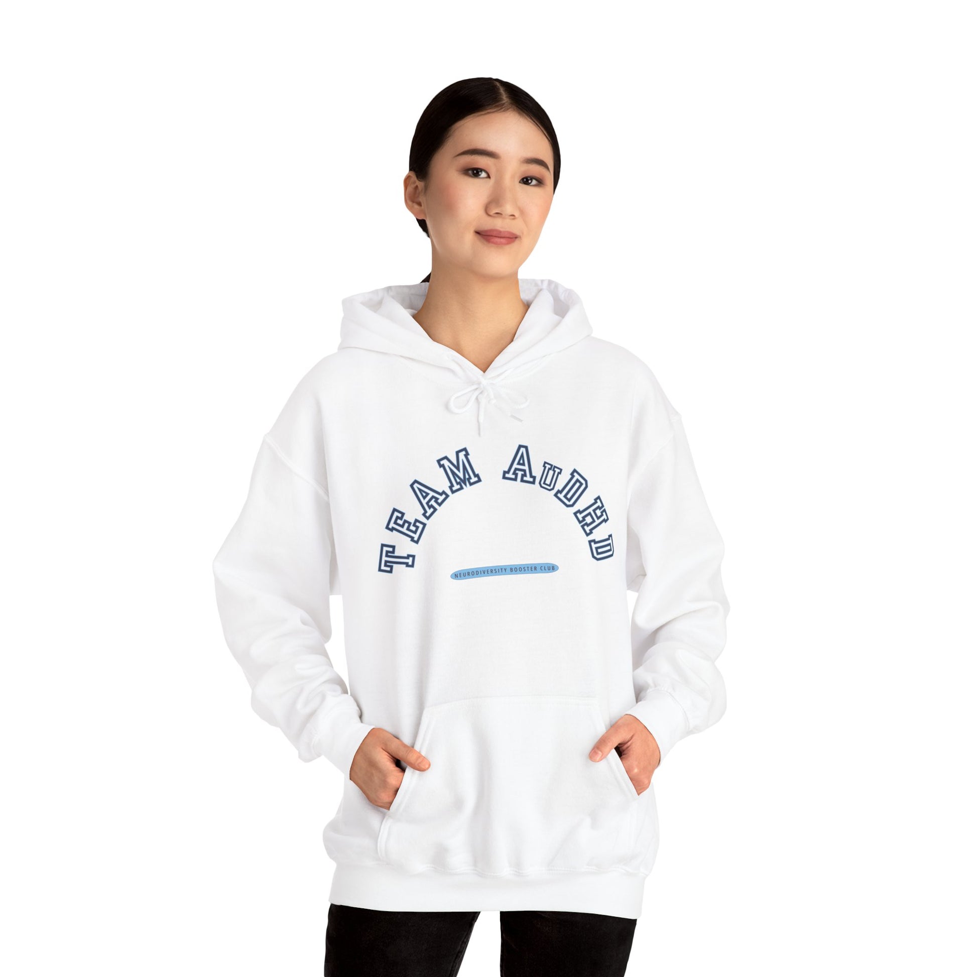 TEAM AuDHD Hoodie (Blue Accent) — Embrace Neurodiversity Collection