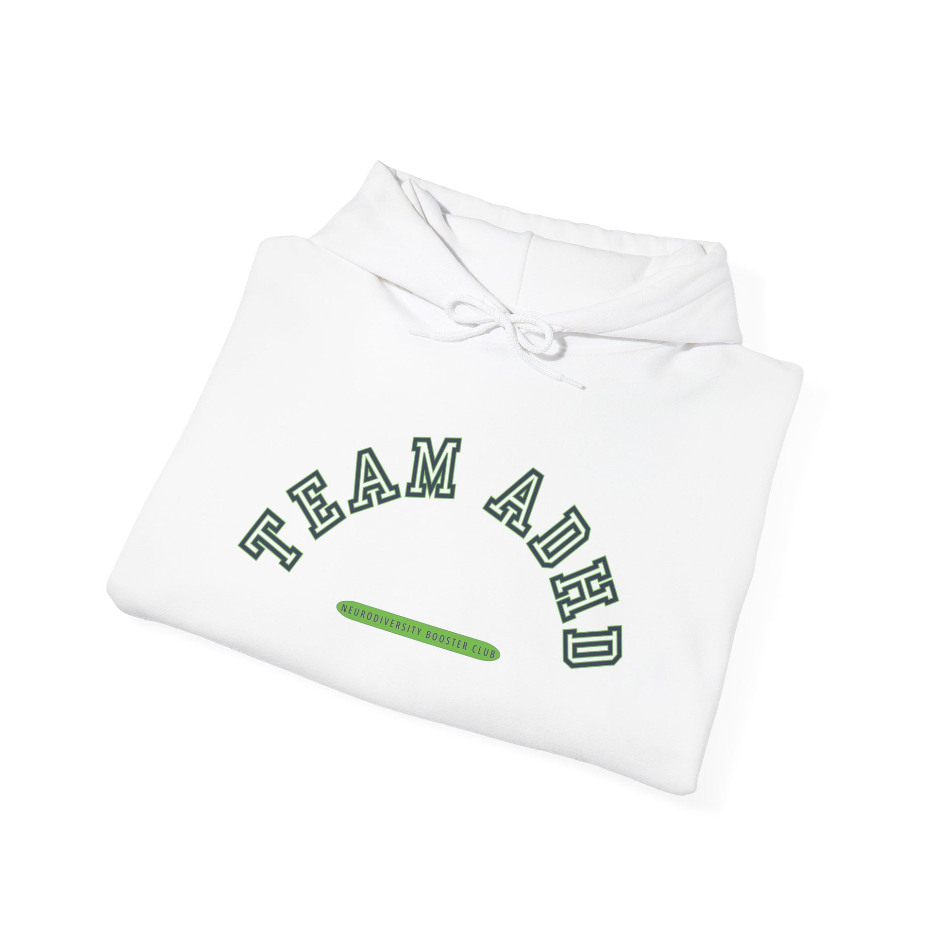 TEAM ADHD Hoodie (Green Accent)— Embrace Neurodiversity Collection