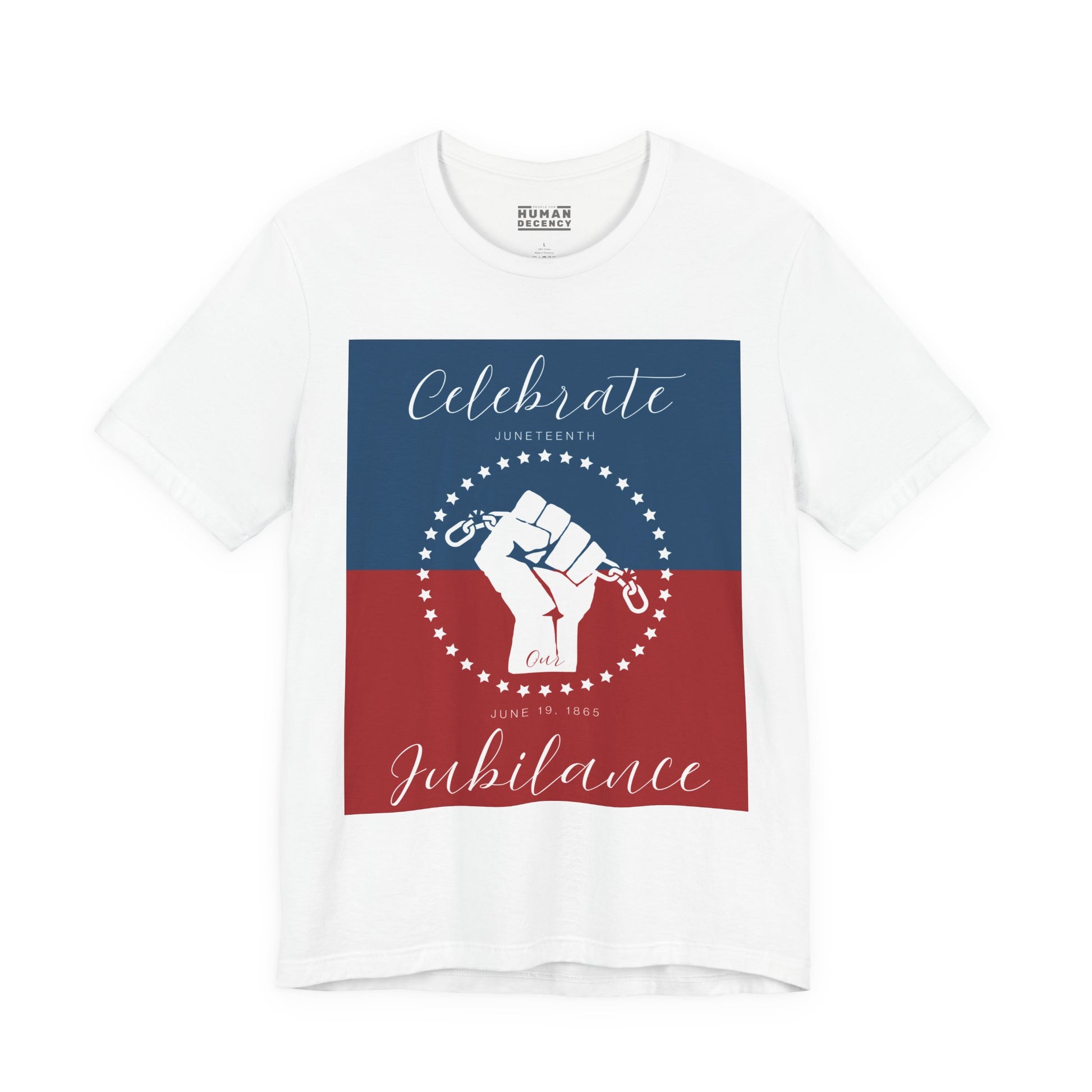 We Celebrate Our Jubilance Juneteenth Tee, Fourth of July Alternative Shirt, Independence Day Apparel for Black Solidarity, Black American Culture, Black Pride Unisex T-Shirt